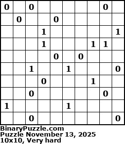 Binary Puzzle