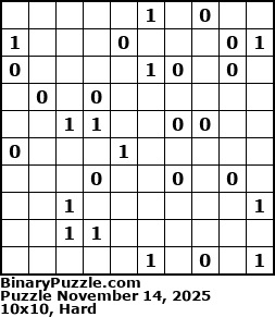 Binary Puzzle