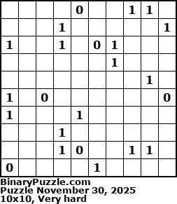 Binary Puzzle