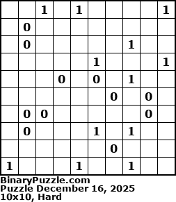 Binary Puzzle
