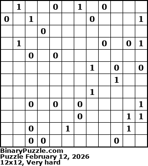Binary Puzzle