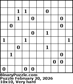 Binary Puzzle