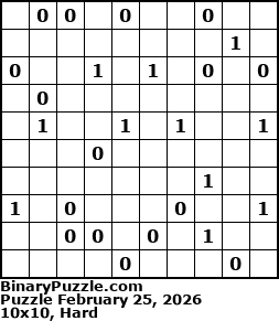 Binary Puzzle