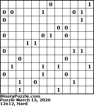 Binary Puzzle