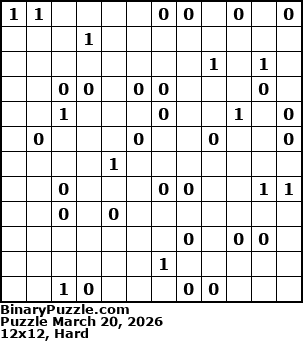 Binary Puzzle