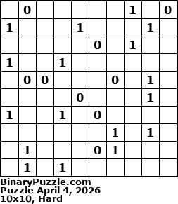 Binary Puzzle