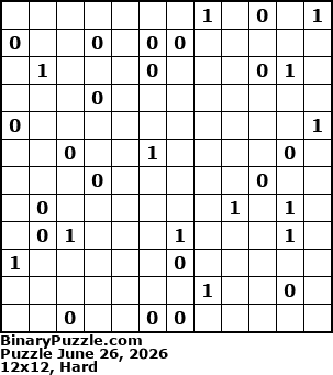 Binary Puzzle