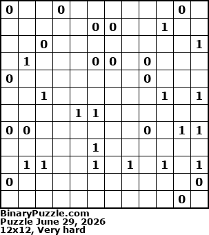 Binary Puzzle