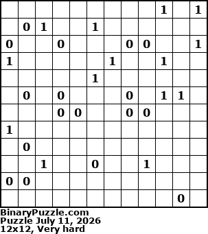 Binary Puzzle
