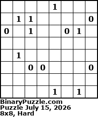 Binary Puzzle
