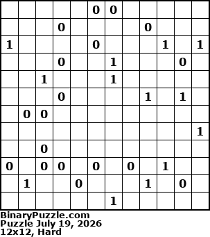 Binary Puzzle