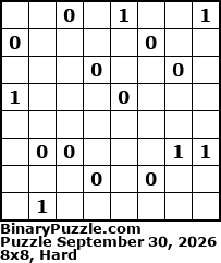 Binary Puzzle