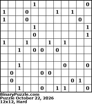 Binary Puzzle