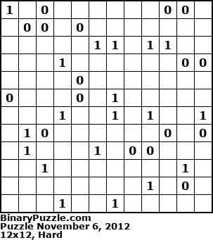 Binary Puzzle