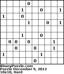 Binary Puzzle