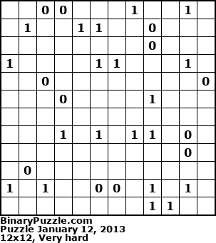 Binary Puzzle