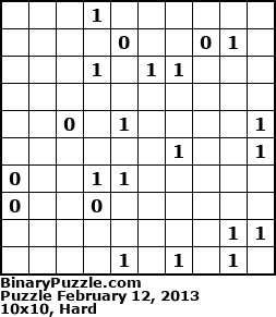 Binary Puzzle