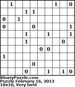 Binary Puzzle