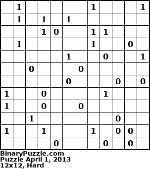 Binary Puzzle