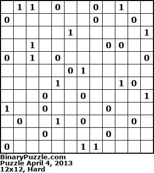 Binary Puzzle
