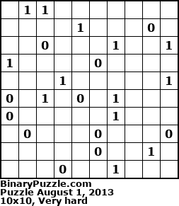 Binary Puzzle