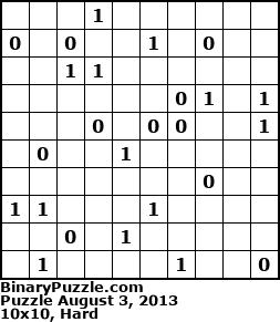 Binary Puzzle