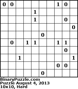 Binary Puzzle