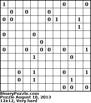 Binary Puzzle