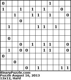 Binary Puzzle
