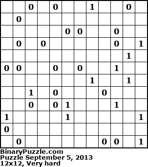 Binary Puzzle