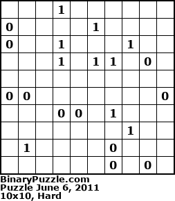 Binary Puzzle