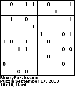Binary Puzzle