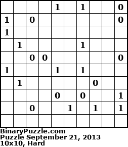 Binary Puzzle