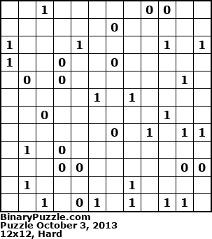 Binary Puzzle
