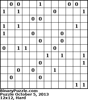 Binary Puzzle