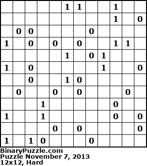 Binary Puzzle
