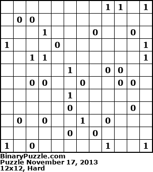 Binary Puzzle