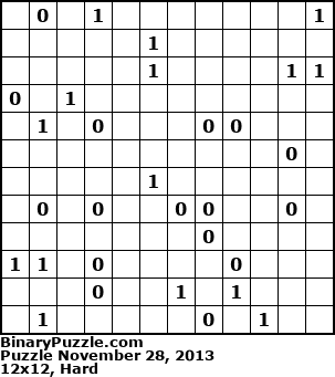 Binary Puzzle