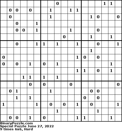 Binary Puzzle