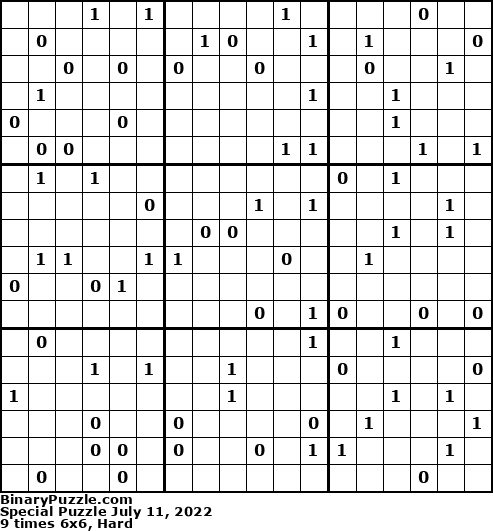 Binary Puzzle