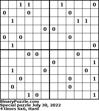 Binary Puzzle