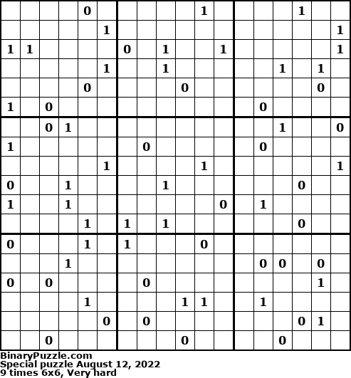 Binary Puzzle