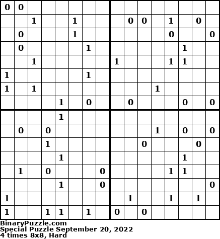 Binary Puzzle