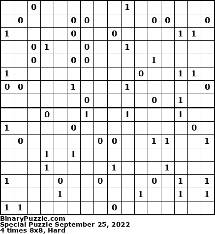 Binary Puzzle