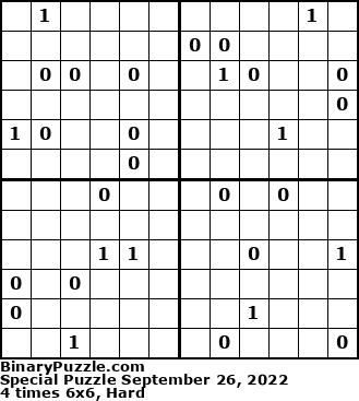 Binary Puzzle