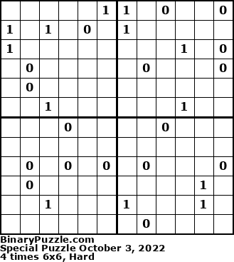 Binary Puzzle