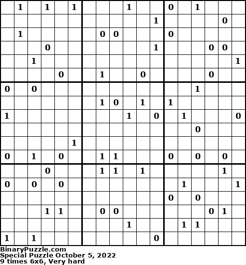Binary Puzzle