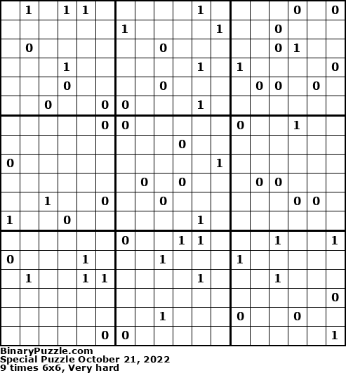 Binary Puzzle