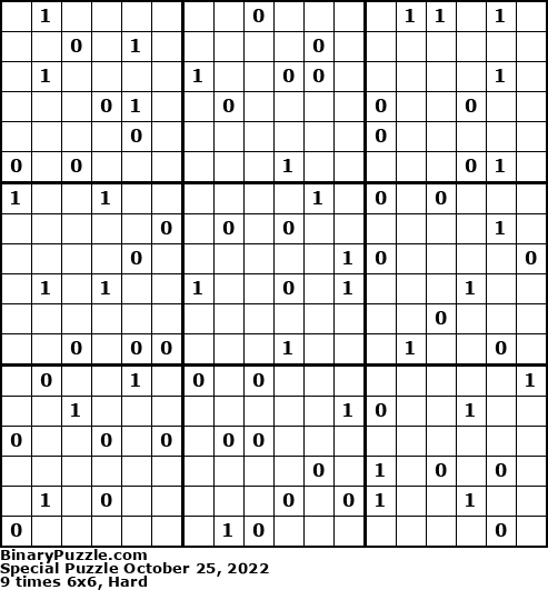 Binary Puzzle