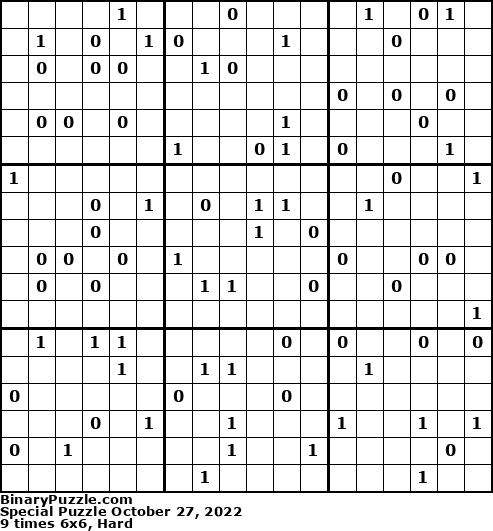 Binary Puzzle